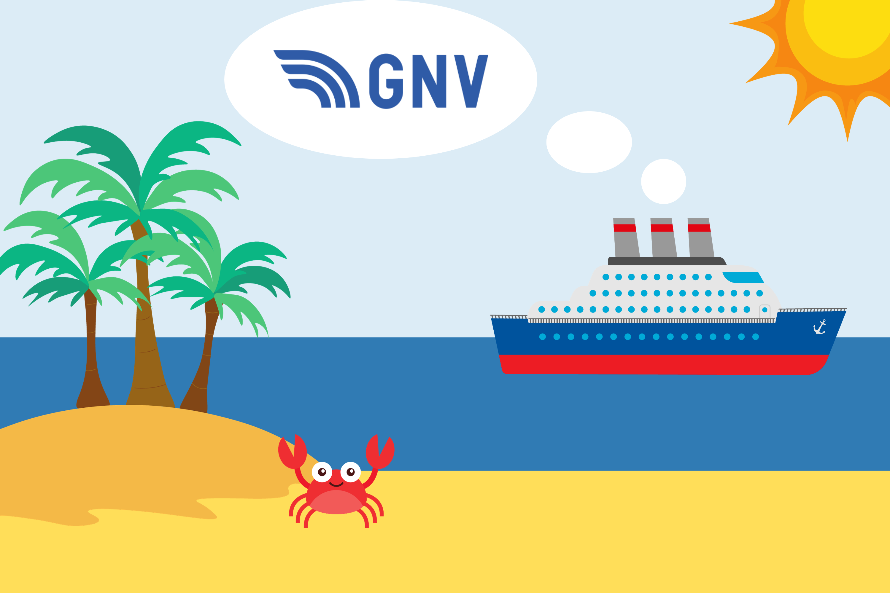 La flotte GNV et le navire « La Superba » 